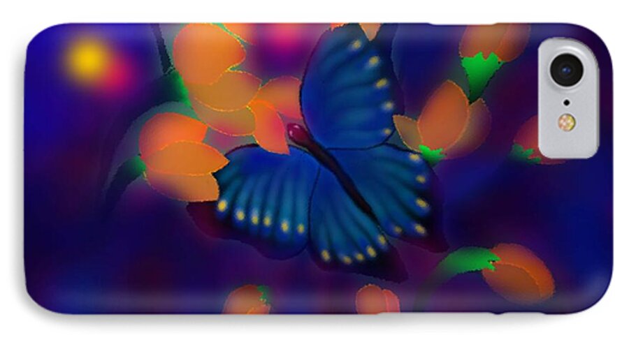 Butterfly Painting iPhone 8 Case featuring the digital art Metamorphosis by Latha Gokuldas Panicker