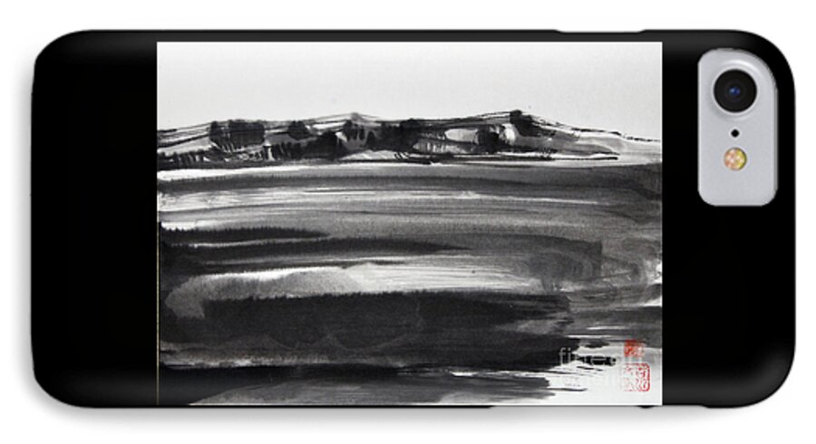 Japanese iPhone 8 Case featuring the painting Mirage by Fumiyo Yoshikawa