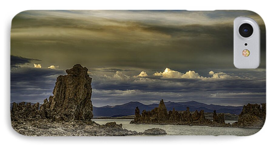 mono Lake iPhone 8 Case featuring the photograph Mono Lake, Fall Sunset by Janis Knight