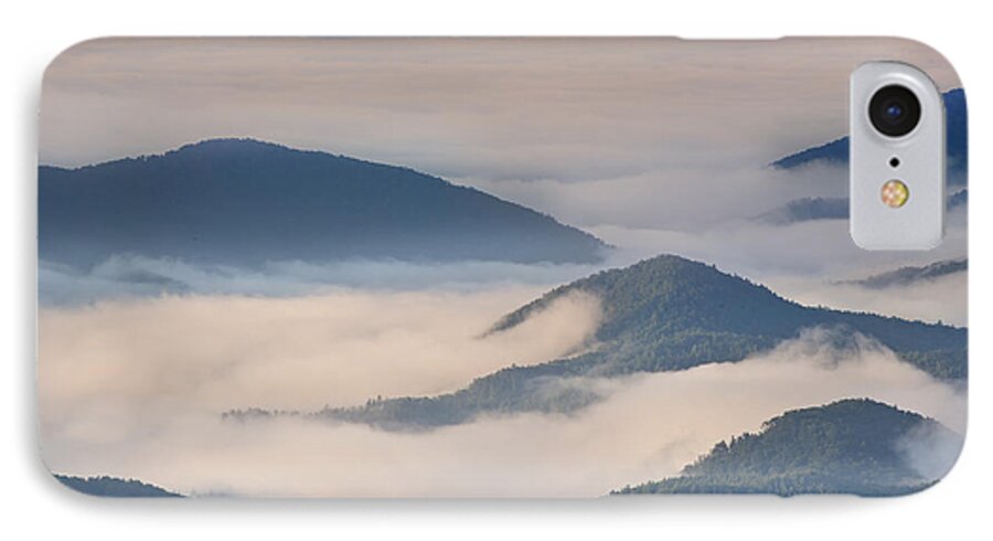 Nc Mountains iPhone 8 Case featuring the photograph Morning Cloud Colors by Ken Barrett