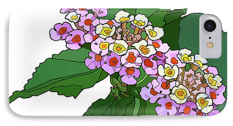 Mountain iPhone 8 Case featuring the painting Mountain Laurel by Jamie Downs