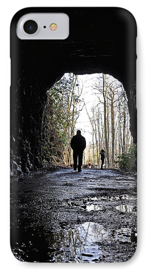 Photography iPhone 8 Case featuring the photograph Mountain Tunnel by Susan Cliett