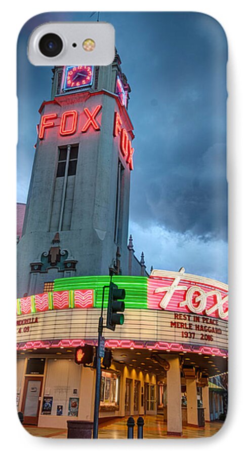 1937 iPhone 8 Case featuring the photograph Movie Theater Tribute to Merle Haggard by Connie Cooper-Edwards