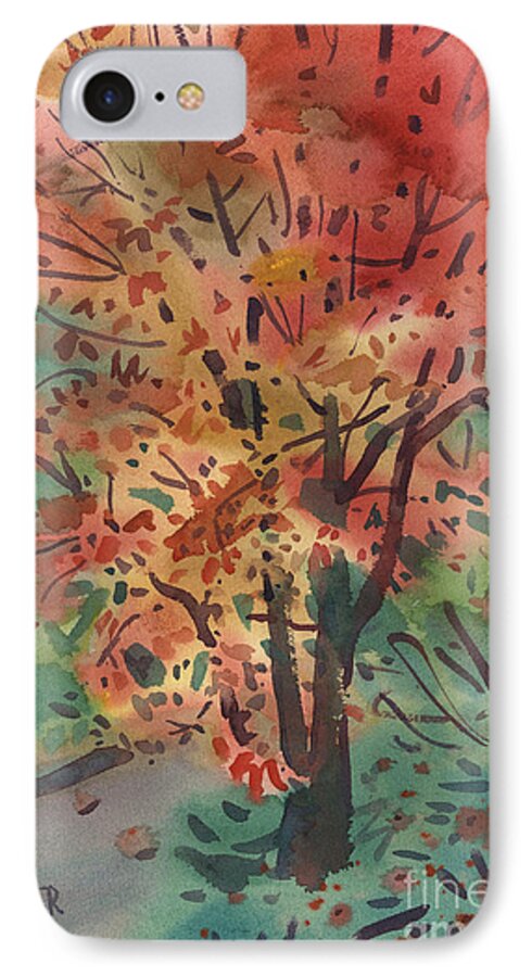 Maple iPhone 8 Case featuring the painting My Maple Tree by Donald Maier