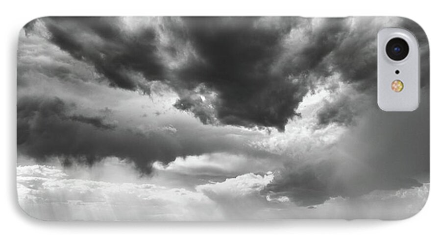 Clouds iPhone 8 Case featuring the photograph Nature Making Art by Monte Stevens
