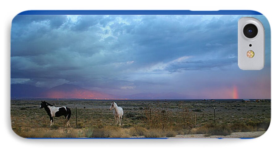 New Mexico iPhone 8 Case featuring the photograph New Mexico Storms by Hermes Fine Art