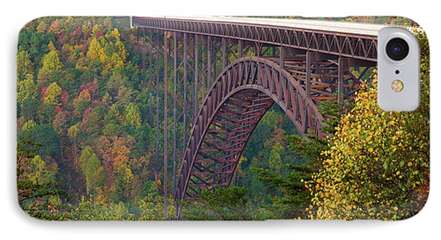 West Virginia iPhone 8 Case featuring the photograph New River Gorge Bridge by Steve Stuller