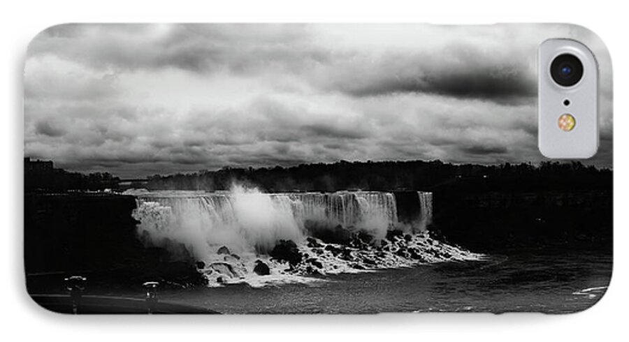 Clouds iPhone 8 Case featuring the photograph Niagara Falls - Small Falls by JGracey Stinson