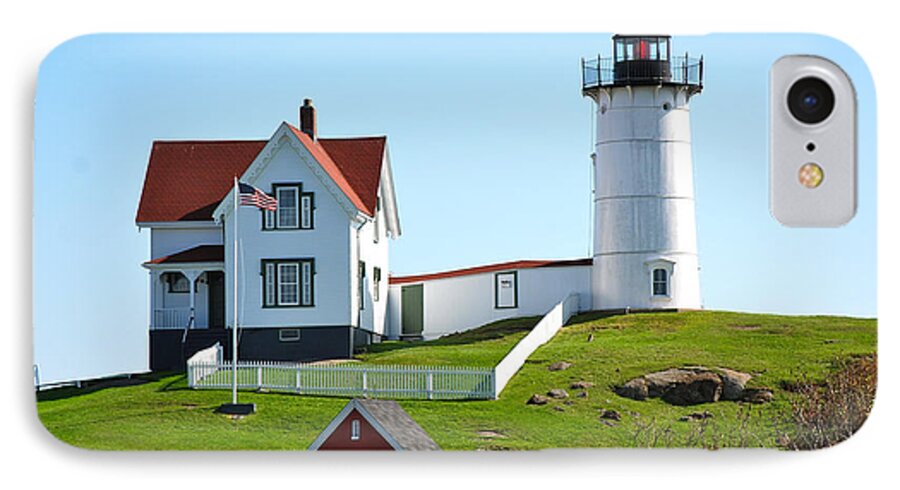 Nubble Light House iPhone 8 Case featuring the photograph Nubble Lighthouse by Eric Tressler