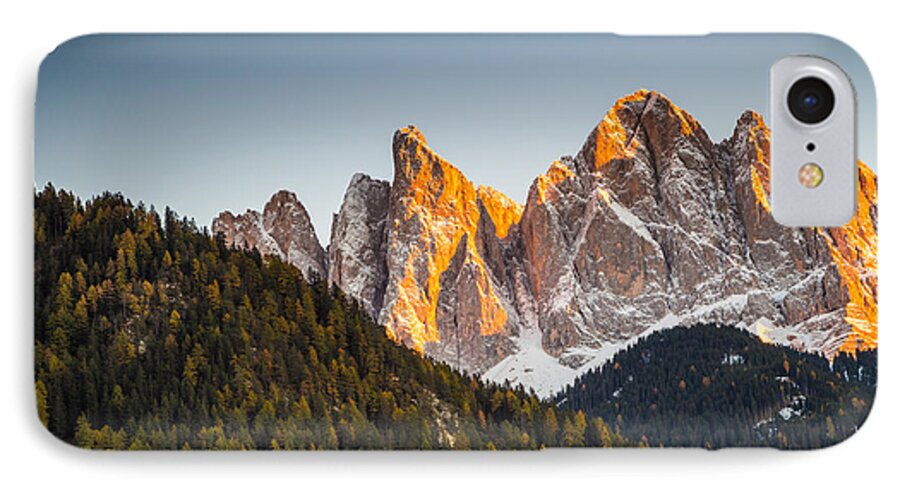 Alp iPhone 8 Case featuring the photograph Odle peaks by Stefano Termanini