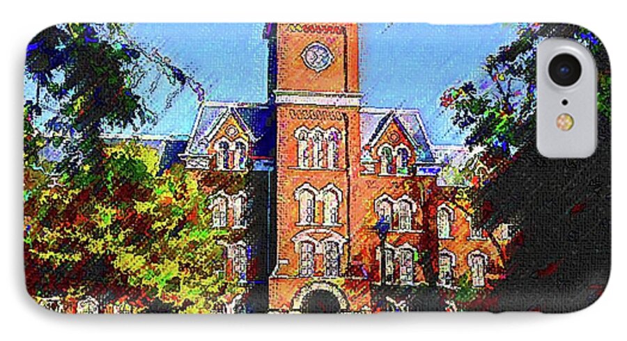 Ohio State University iPhone 8 Case featuring the painting Ohio State University by DJ Fessenden