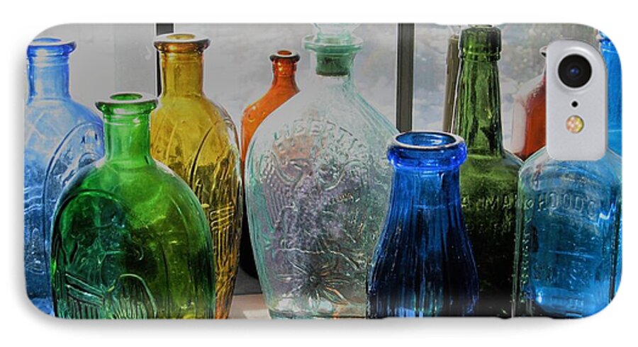 Color iPhone 8 Case featuring the photograph Old Bottles by John Scates