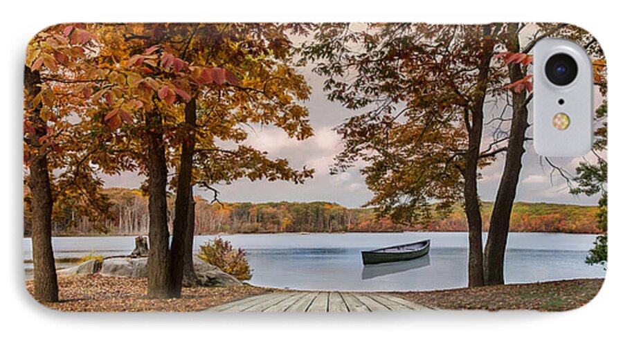 Lake iPhone 8 Case featuring the photograph On The Lake by Robin-Lee Vieira