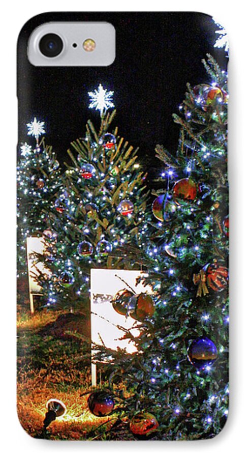 State Christmas Trees iPhone 8 Case featuring the photograph Pathway of Peace by Suzanne Stout