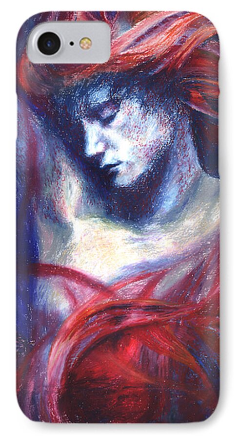 Goddess iPhone 8 Case featuring the painting Phoenix Fire by Ragen Mendenhall
