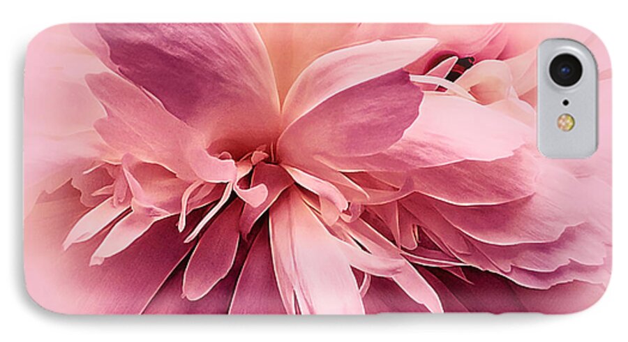 Flower iPhone 8 Case featuring the photograph Pink Ballet Powder Puff by Darlene Kwiatkowski