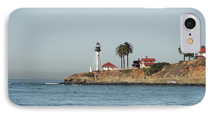 Lighthouse iPhone 8 Case featuring the photograph Point Loma Lower Lighthouse by Carol Bradley