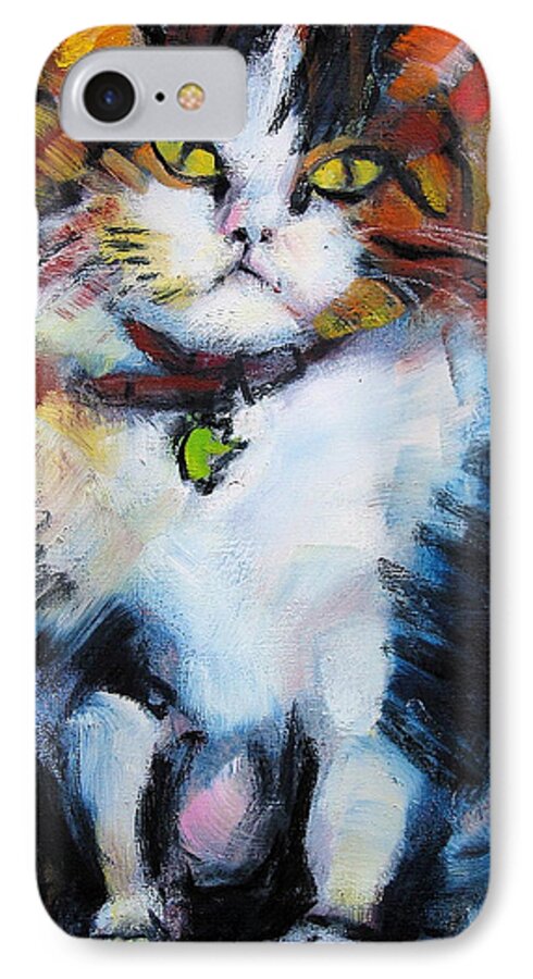Paintings iPhone 8 Case featuring the painting Pywacket by Les Leffingwell