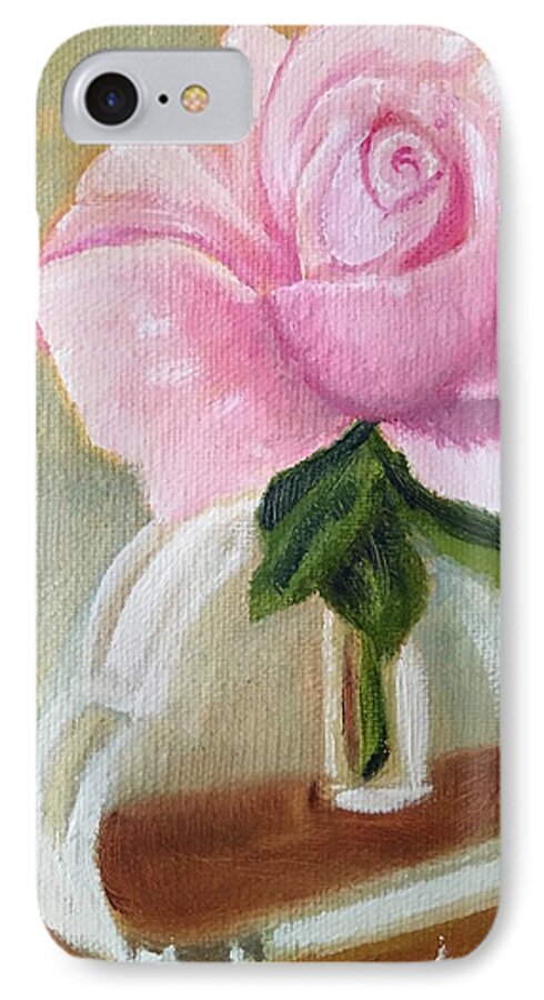 Rose iPhone 8 Case featuring the painting Queen Elizabeth by Sharon Schultz