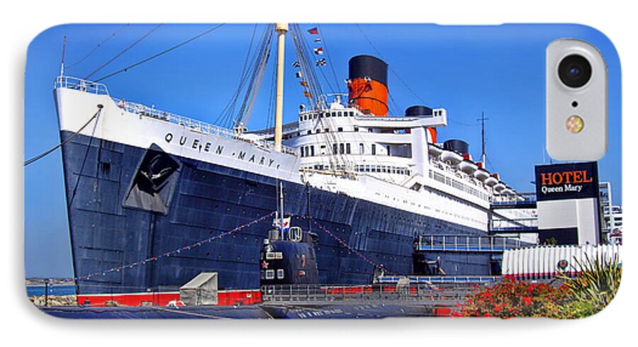Queen Mary iPhone 8 Case featuring the photograph Queen Mary Ship by Mariola Bitner