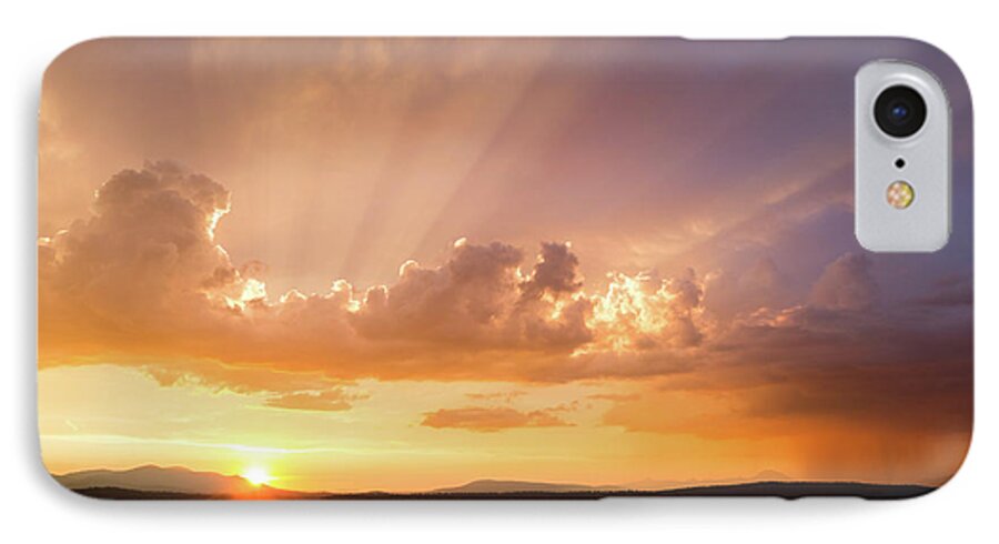 Clouds iPhone 8 Case featuring the photograph Rays of Hope by Jan Davies