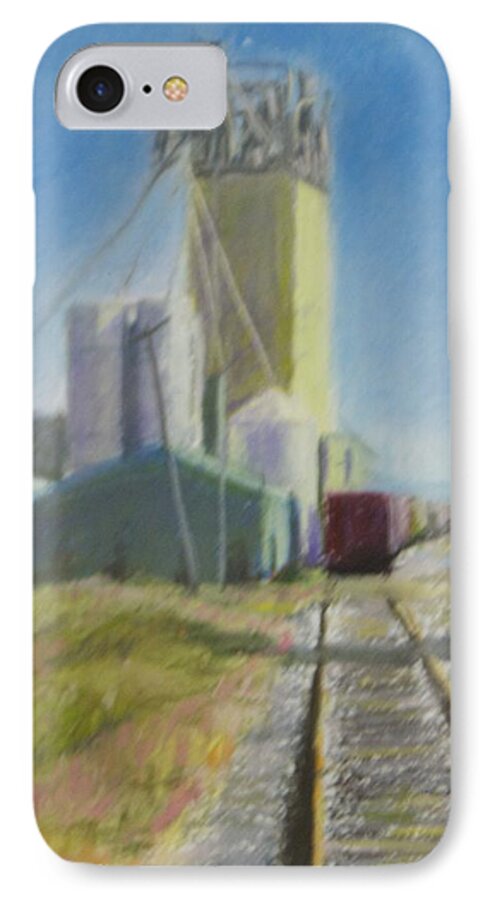 Train Depot iPhone 8 Case featuring the painting Refill by Will Germino