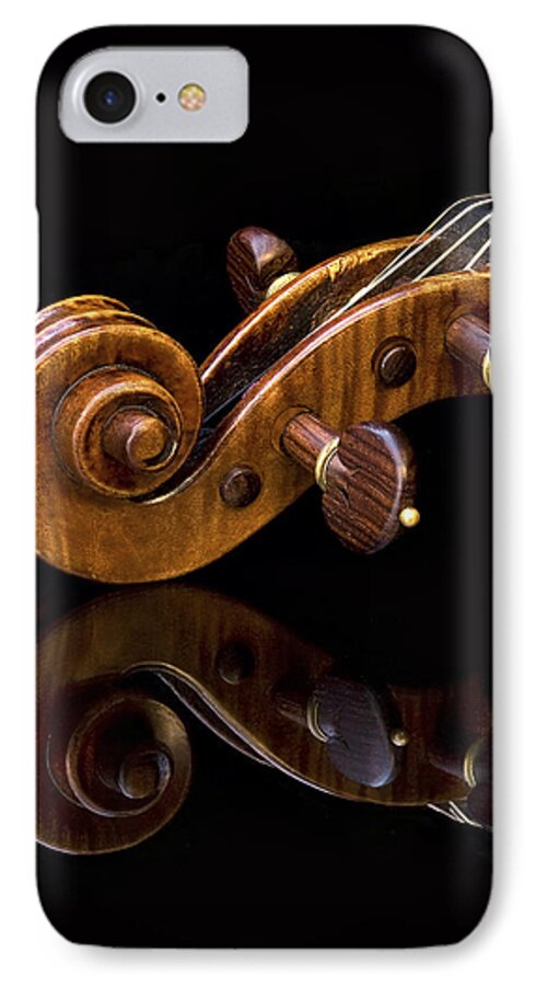 Strad iPhone 8 Case featuring the photograph Reflected Scroll by Endre Balogh
