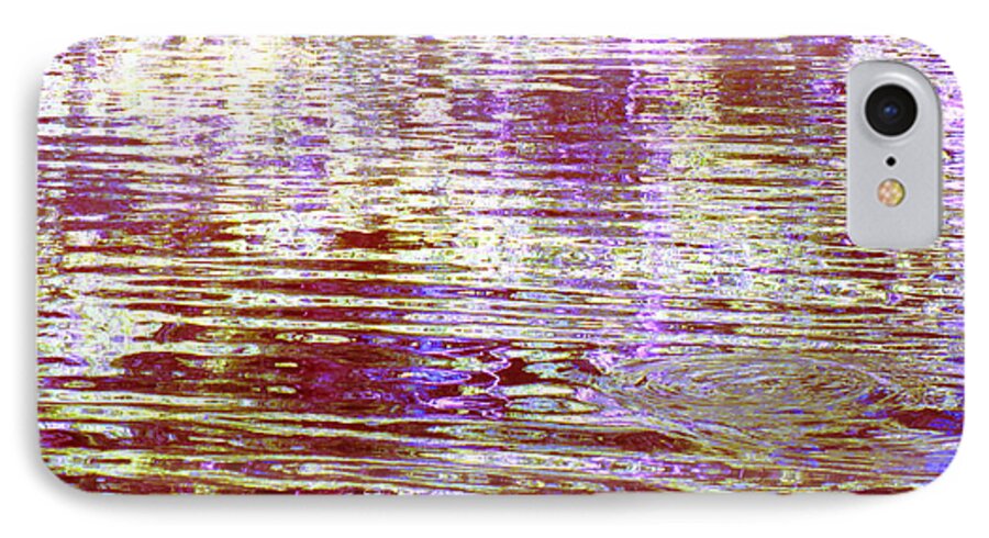 Water iPhone 8 Case featuring the photograph Reflecting Purple Water by Sybil Staples