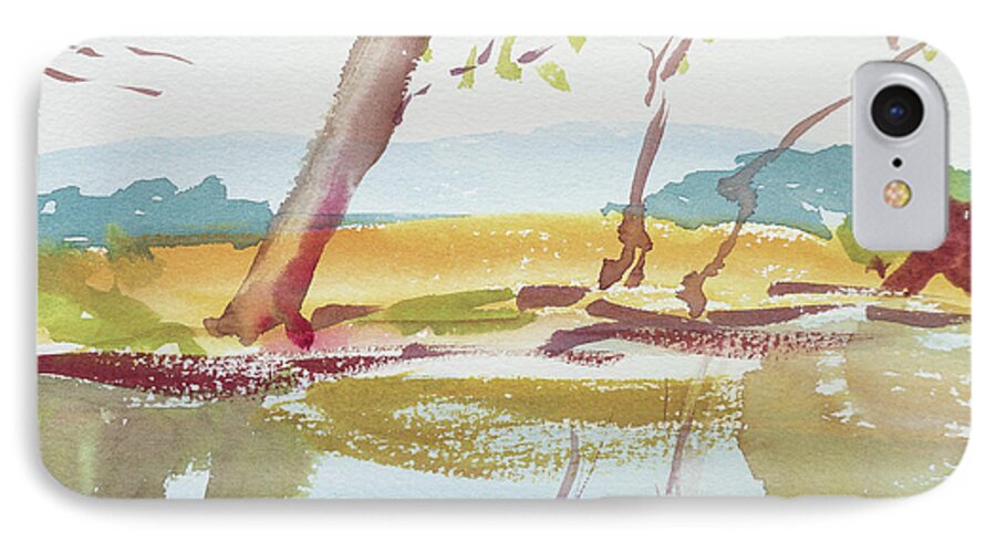 Australia iPhone 8 Case featuring the painting Quiet Stream by Dorothy Darden