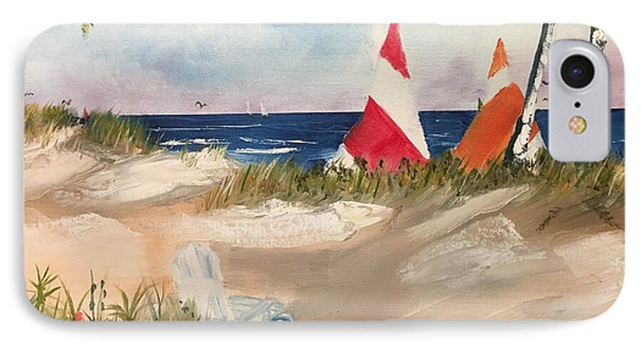Ocean iPhone 8 Case featuring the painting Sailing Along by David Bartsch