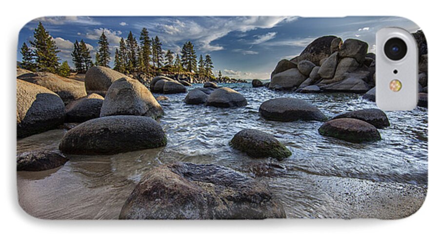Rocks iPhone 8 Case featuring the photograph Sand Harbor II by Rick Berk
