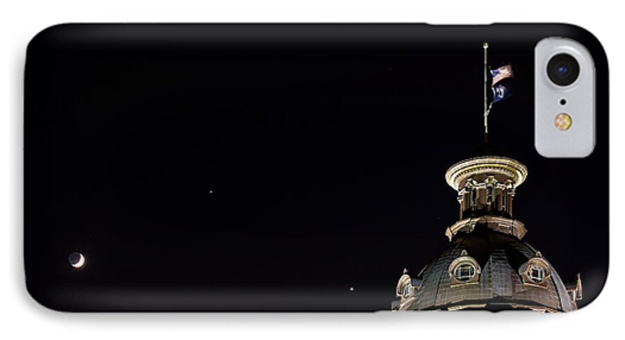 Sc iPhone 8 Case featuring the photograph SC State House Dome and Conjunction by Charles Hite