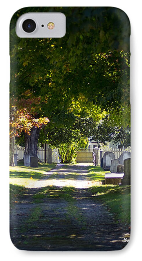 Cemetery iPhone 8 Case featuring the photograph Shady Lane by Dick Botkin