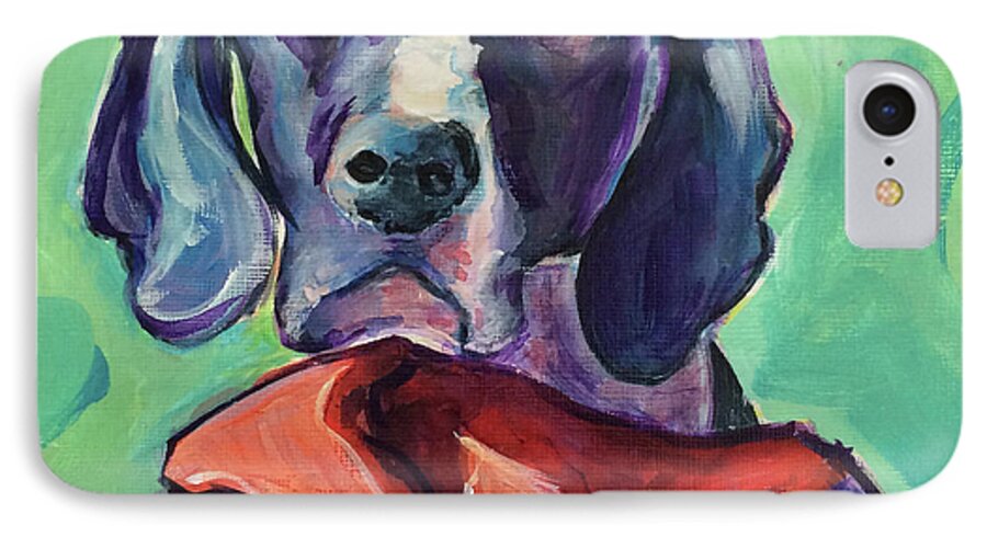  iPhone 8 Case featuring the painting Shannon by Judy Rogan