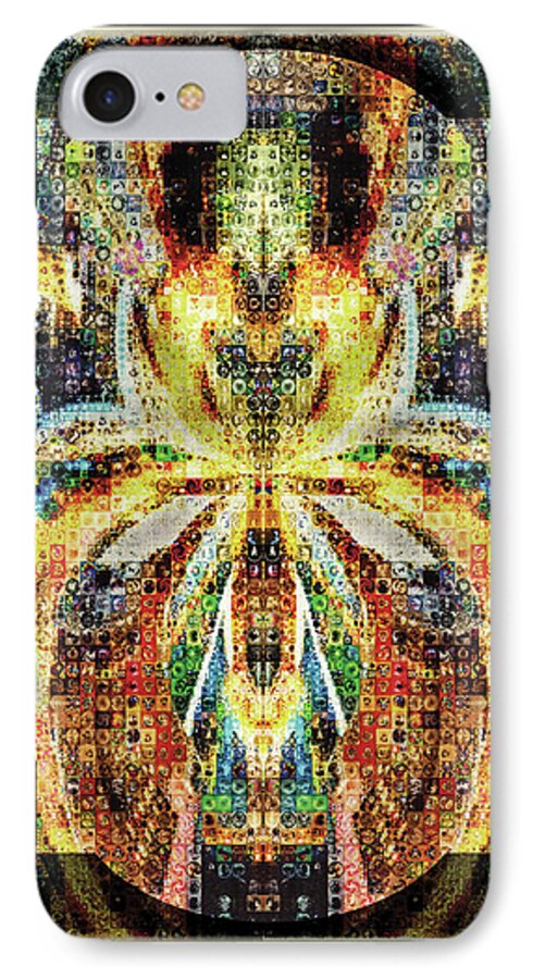 Paula Ayers iPhone 8 Case featuring the digital art She is a Mosaic by Paula Ayers