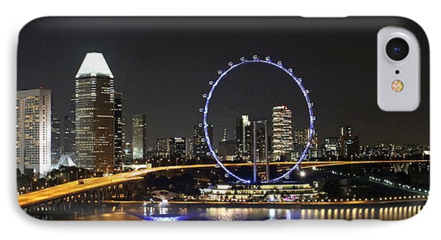 Singapore iPhone 8 Case featuring the photograph Singapore Eye by Diane Height