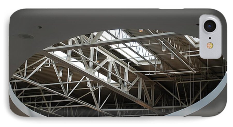 Ceiling iPhone 8 Case featuring the photograph Skylight Gurders by Rob Hans