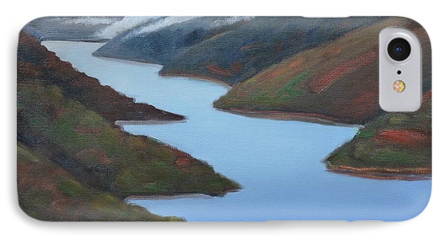 Water iPhone 8 Case featuring the painting Sliver Of Crystal Springs by Gary Coleman