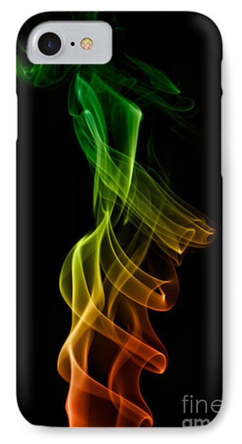 Abstract iPhone 8 Case featuring the photograph smoke XXII by Joerg Lingnau