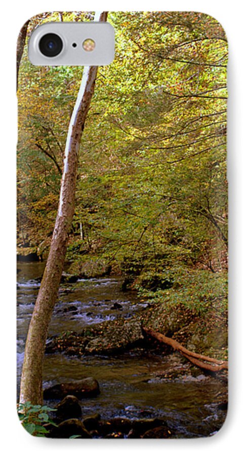 River iPhone 8 Case featuring the photograph Smoky Mountains River by Jerry Cahill