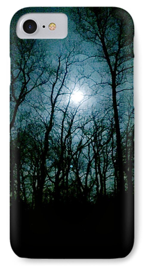 Woods iPhone 8 Case featuring the photograph Snow Moon by Loretta Luglio
