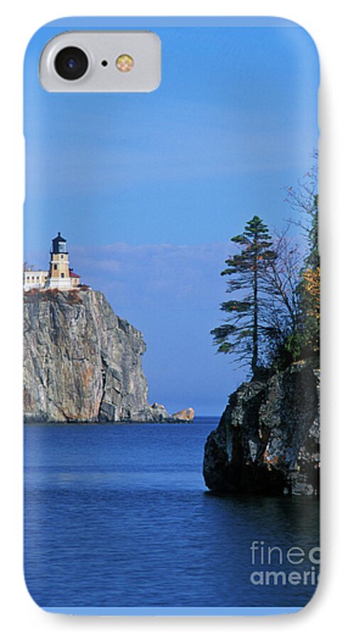 Split iPhone 8 Case featuring the photograph Split Rock Lighthouse - FS000120 by Daniel Dempster