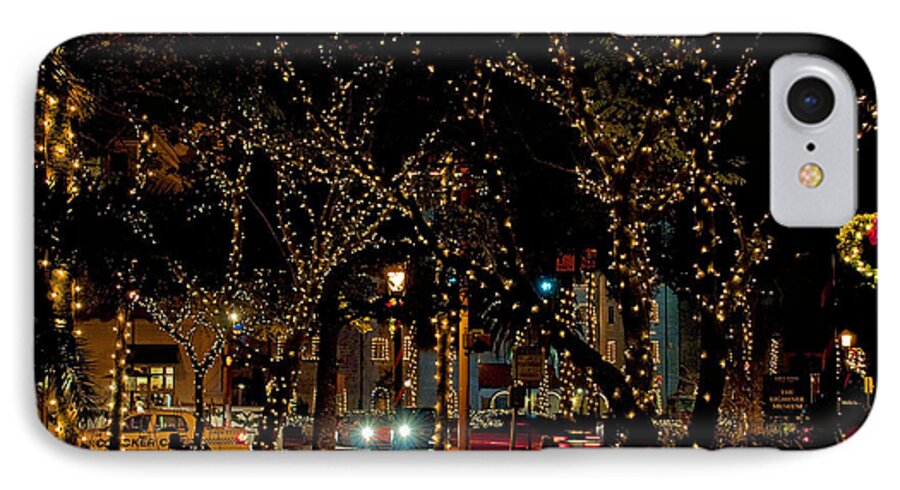 St. Augustine iPhone 8 Case featuring the photograph St. AugustineLights3 by Kenneth Albin