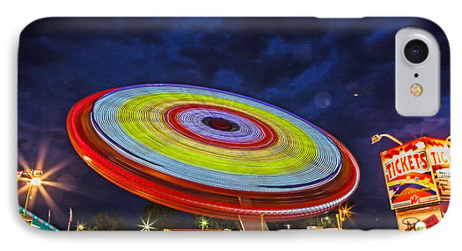 Ferris Wheel iPhone 8 Case featuring the photograph State Fair by Sennie Pierson