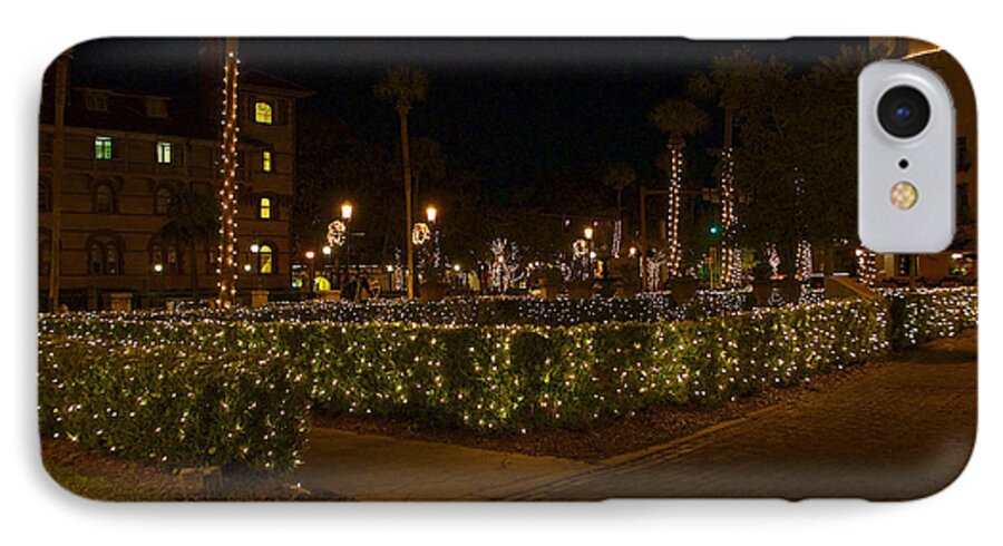 St. Augustine iPhone 8 Case featuring the photograph St.AugustineLights1 by Kenneth Albin