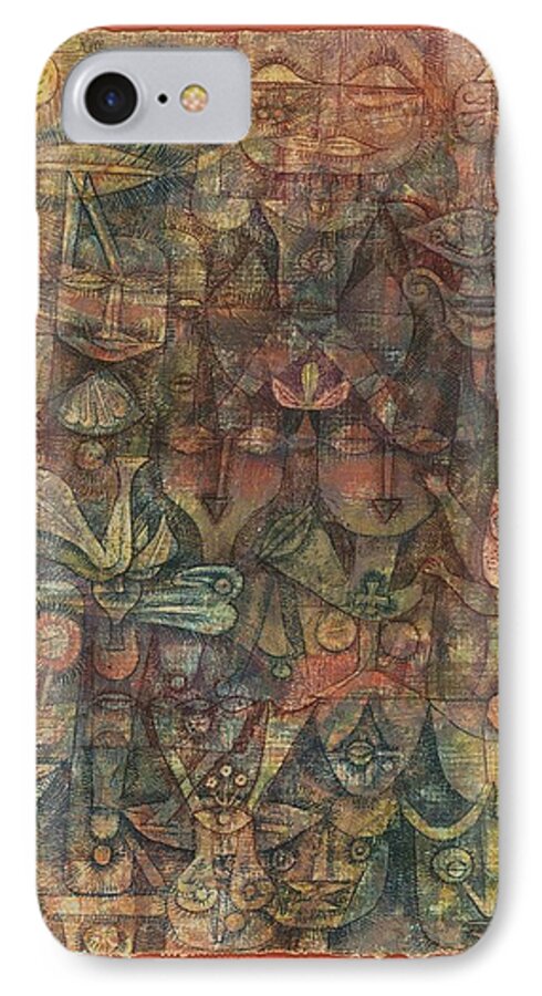Paul Klee iPhone 8 Case featuring the painting Strange Garden by Paul Klee