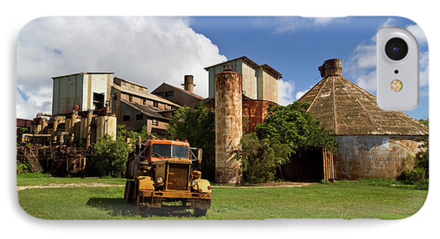 Sugar Mill iPhone 8 Case featuring the photograph Sugar Mill and Truck by Roger Mullenhour