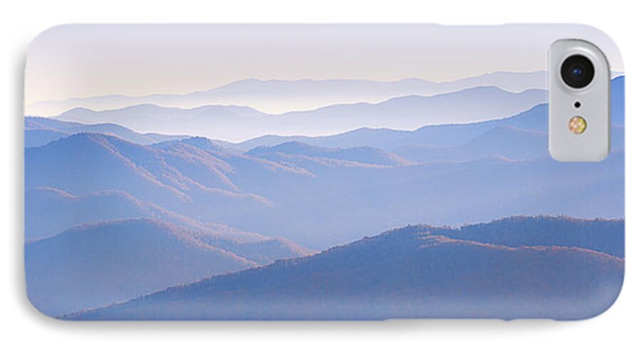 Panoramic iPhone 8 Case featuring the photograph Sunrise Atop Clingman's Dome GSMNP by Jeff Abrahamson