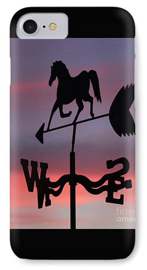 Weather Vane iPhone 8 Case featuring the photograph Sunrise Weathervane by Sheri Simmons