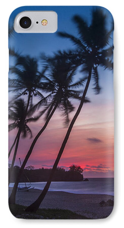 Beach iPhone 8 Case featuring the photograph Sunset in Paradise by Alex Lapidus